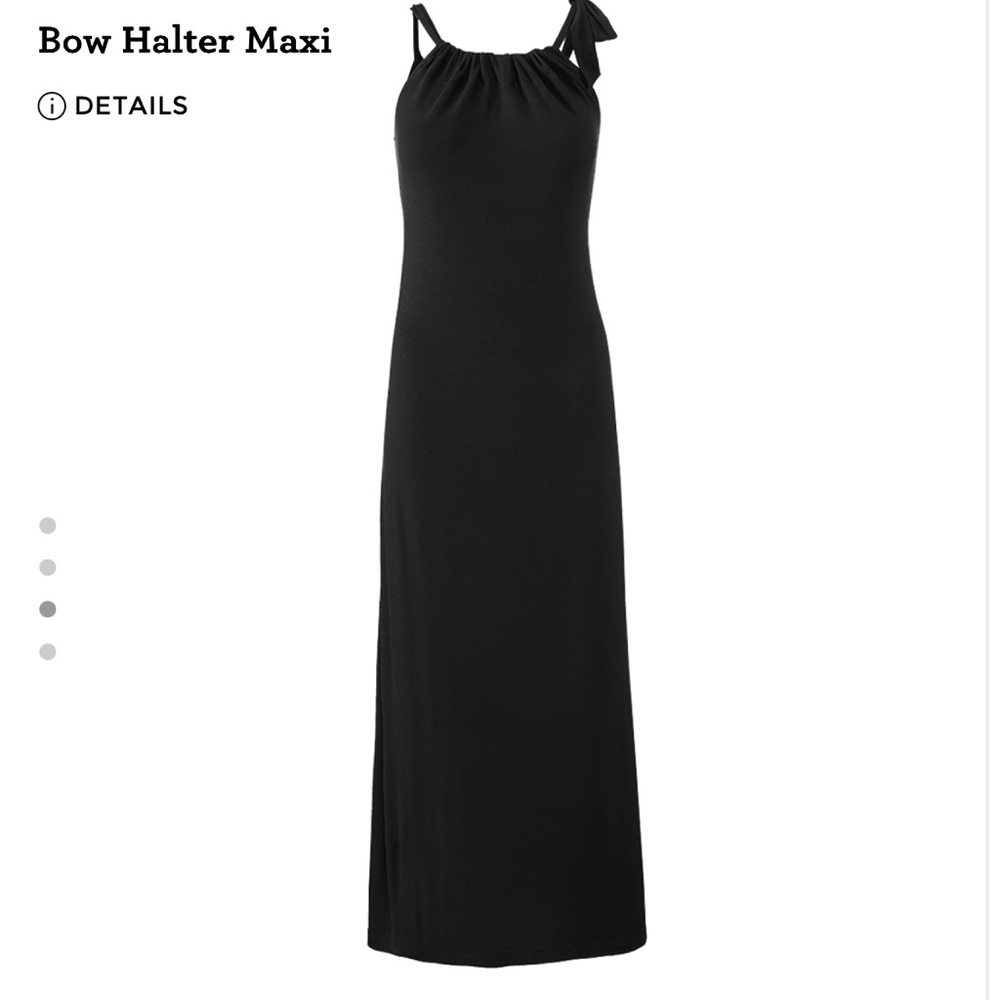 Cabi Bow Halter  Maxi Dress